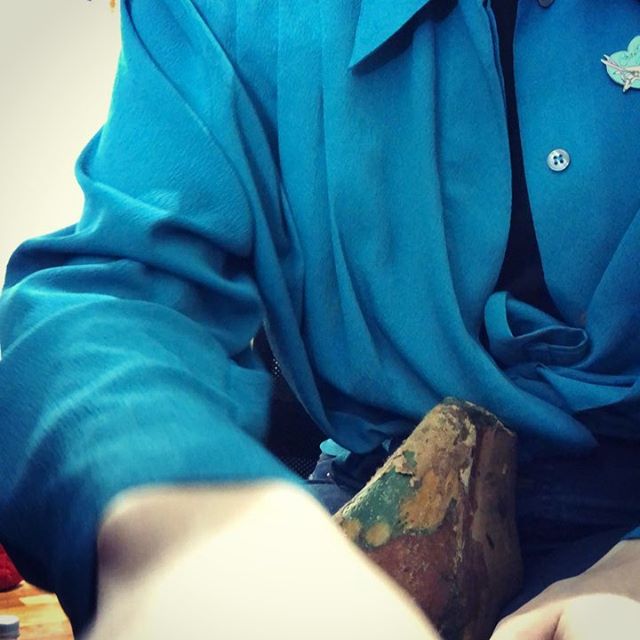 Finally started my cowboy boots! This is my first time altering a last and first time making boots which is daunting but I&rsquo;m excited to mess up and learn from it⚒ #costume #design #texiles #artstudent #workinprogress #thefall #shoemaking #Cordw