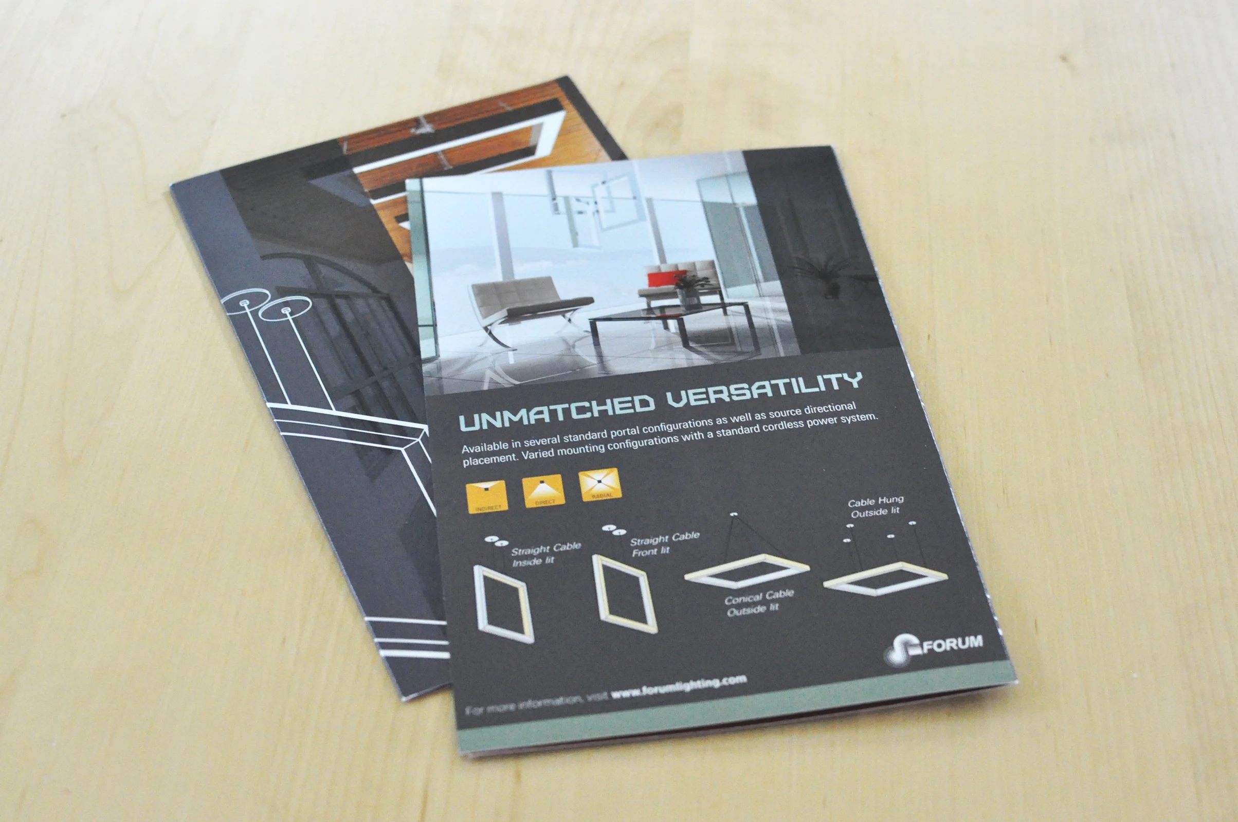 Forum Lighting product brochures.