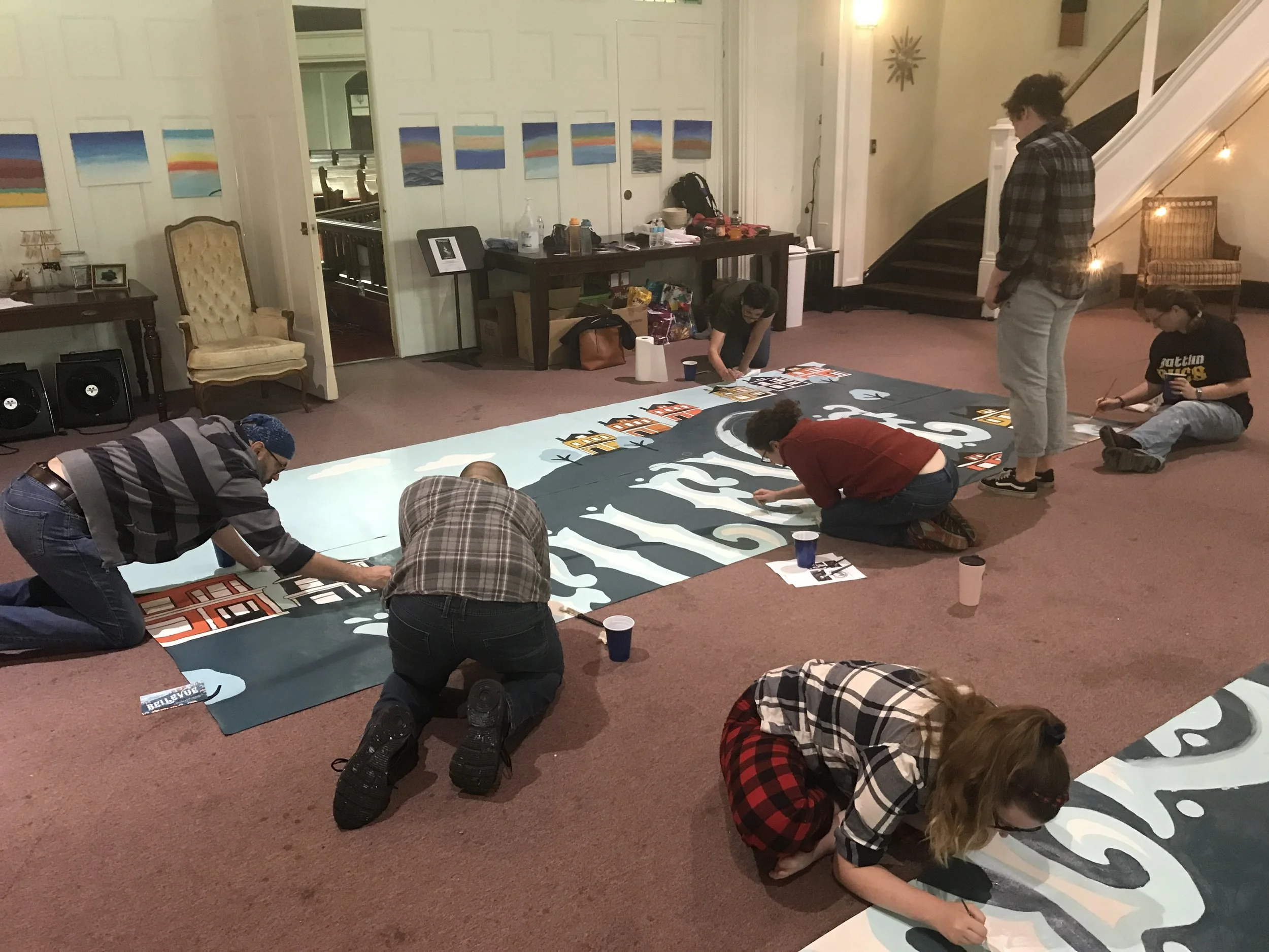 Painting was a community engagement project.