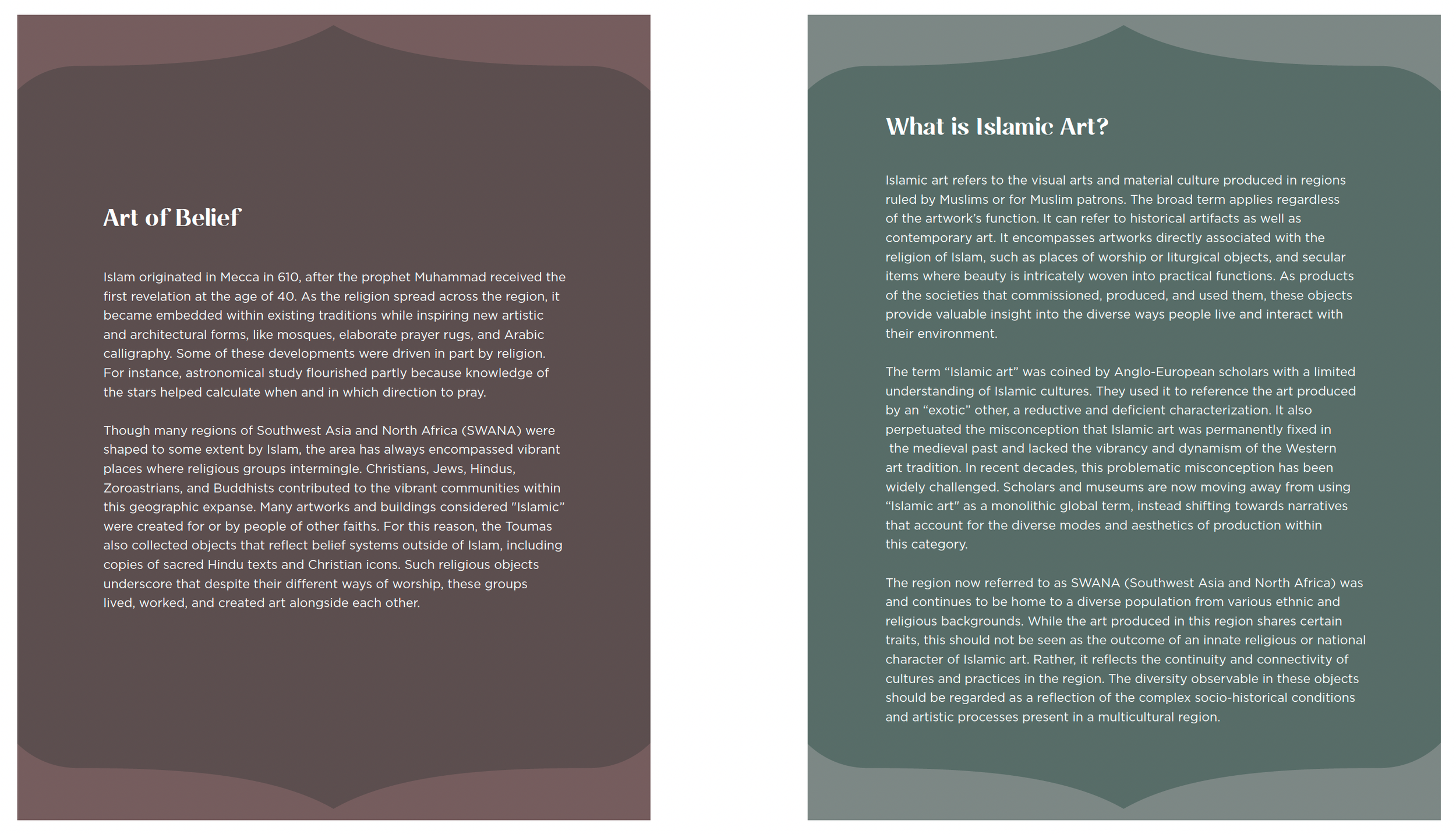 The graphic system has to educate and inform in a concise and aesthetically pleasing way.