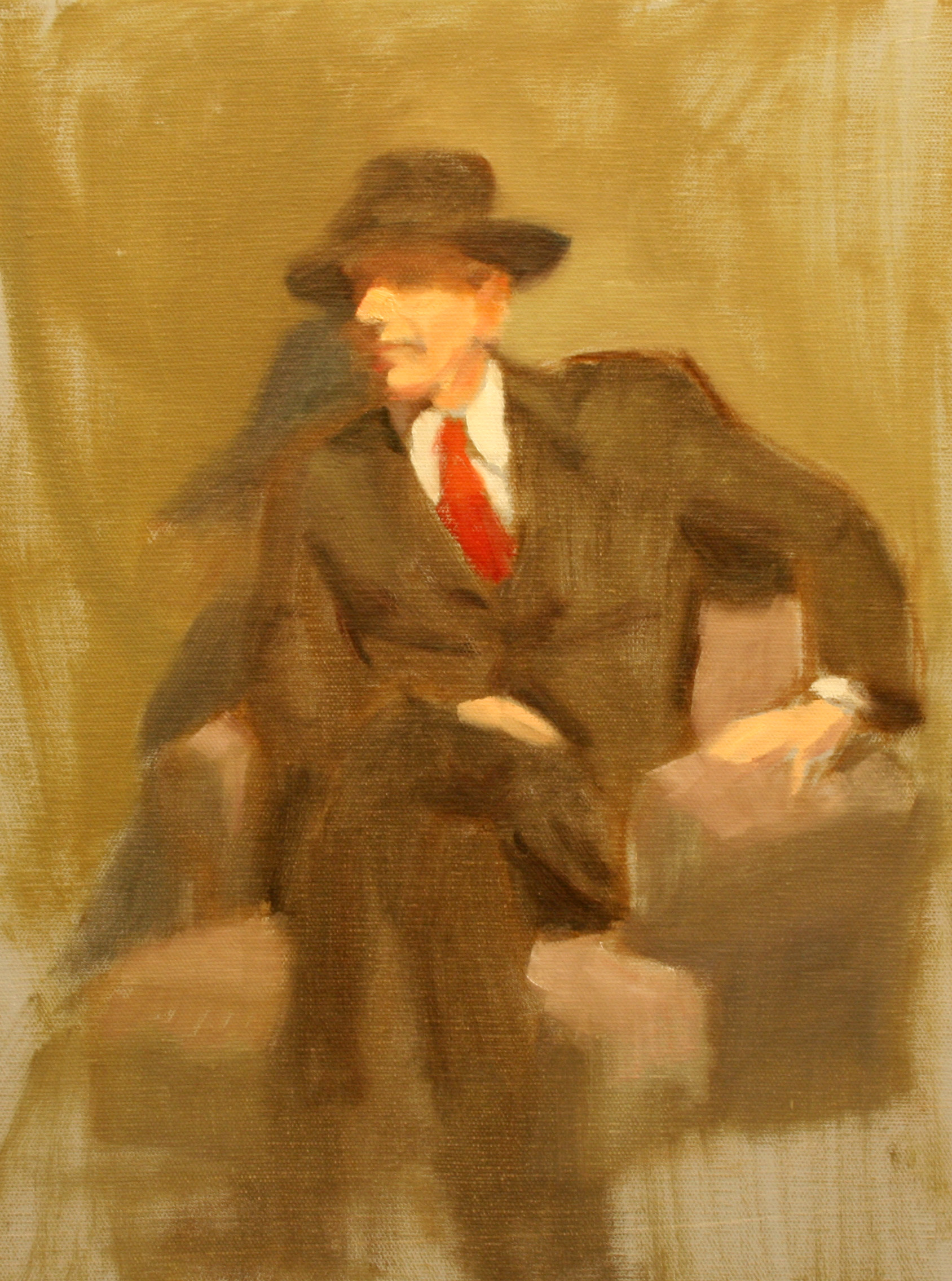 Study of Man in Suit