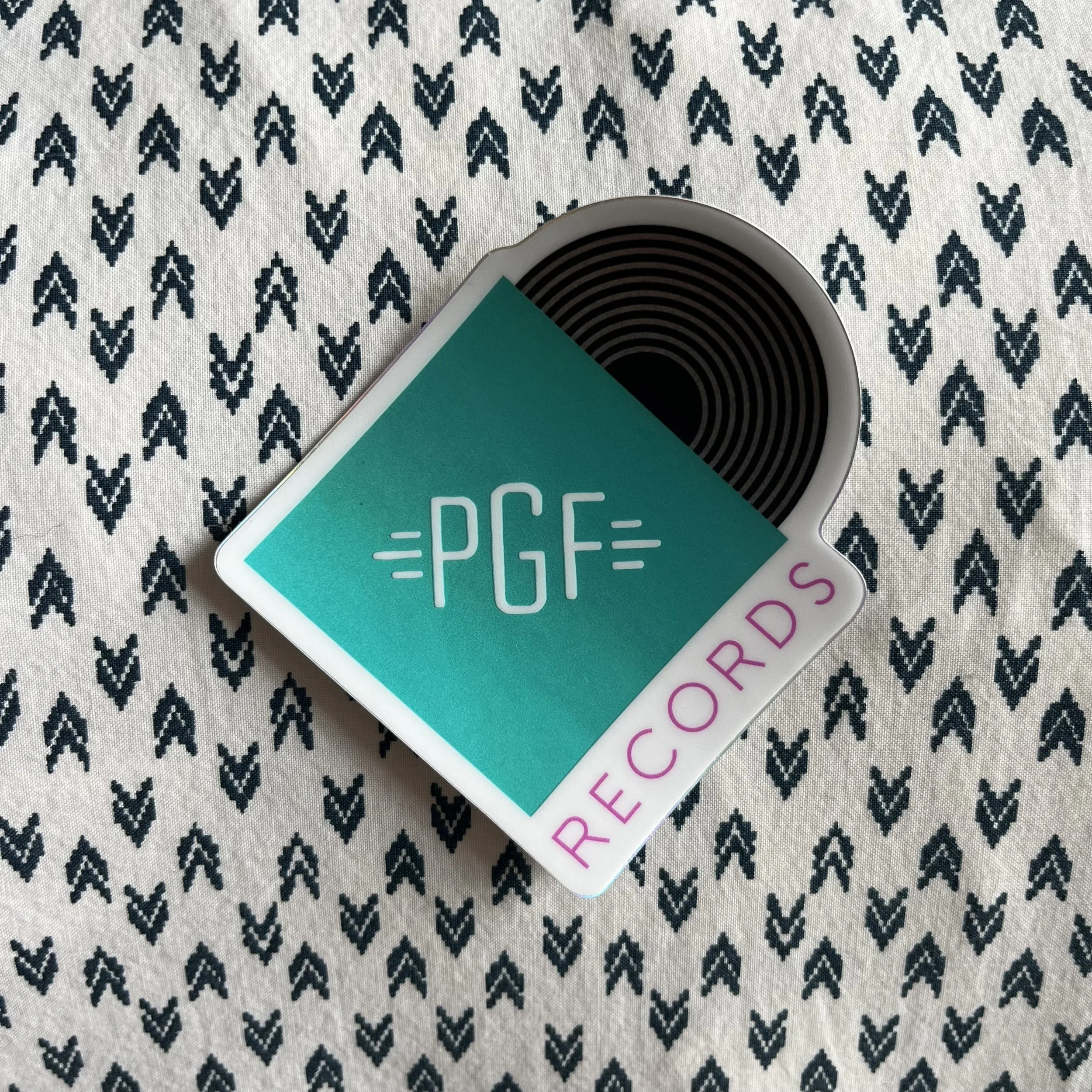 PGF Records holographic sticker