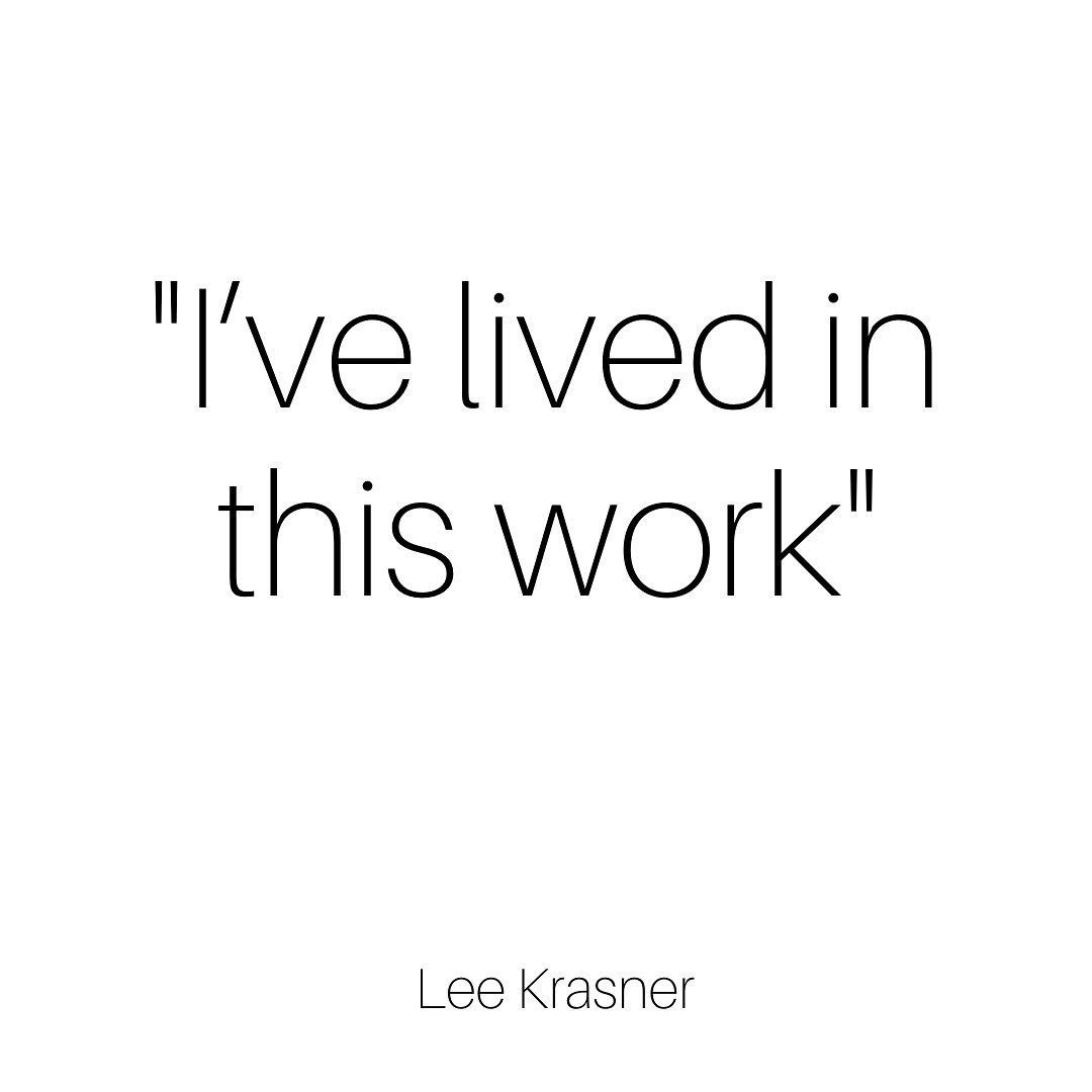 &quot;I've lived in this work&quot; Lee Krasner. One painter to another.
.
.
. #creativeenergy #abstractartpainter #contemporaryart #contemporarypainter #contemporaryartcollectors #interioredesigners #moderninterior #livingwithart #artandinteriors #k