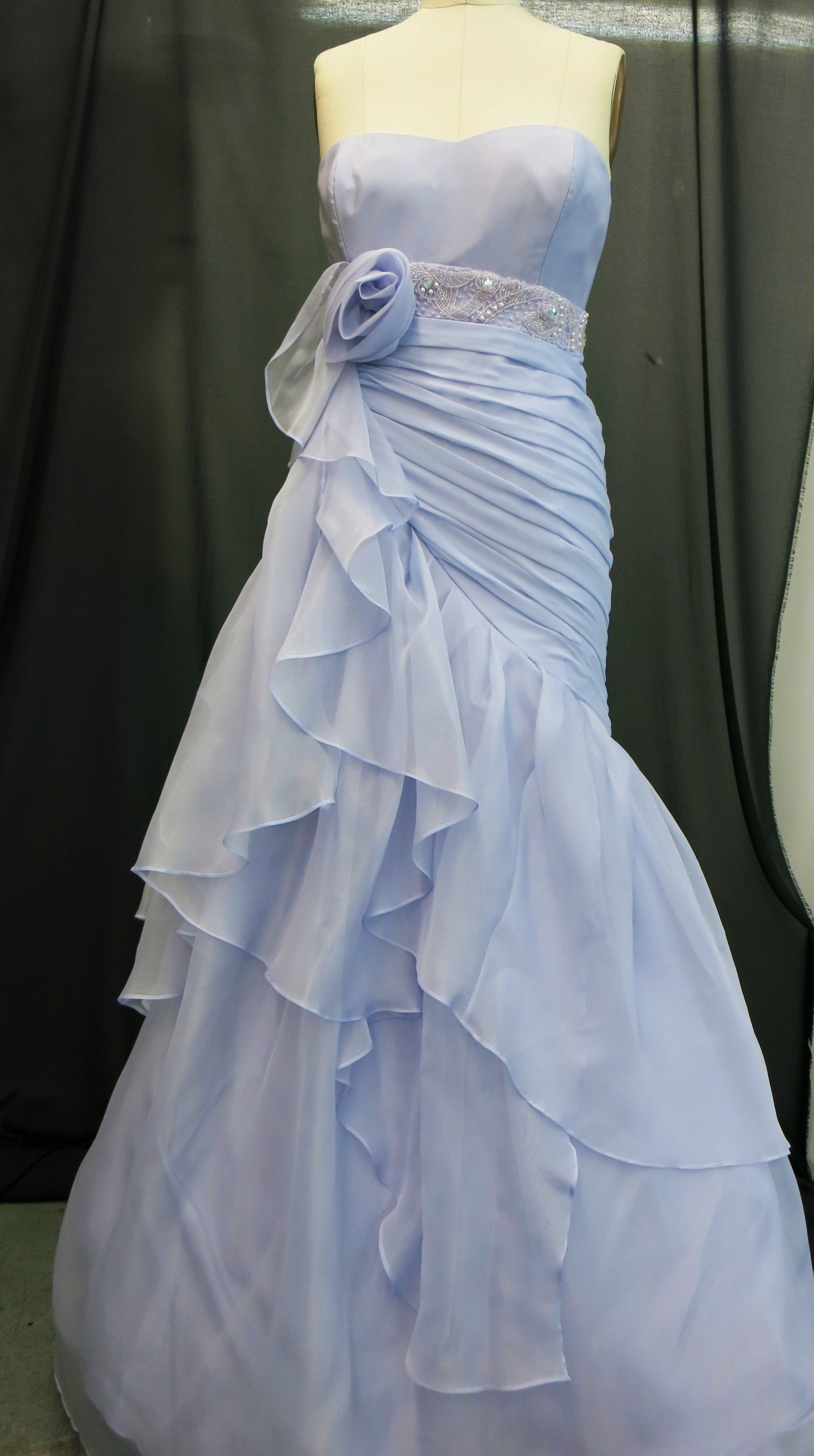 Lavender Draped Gown