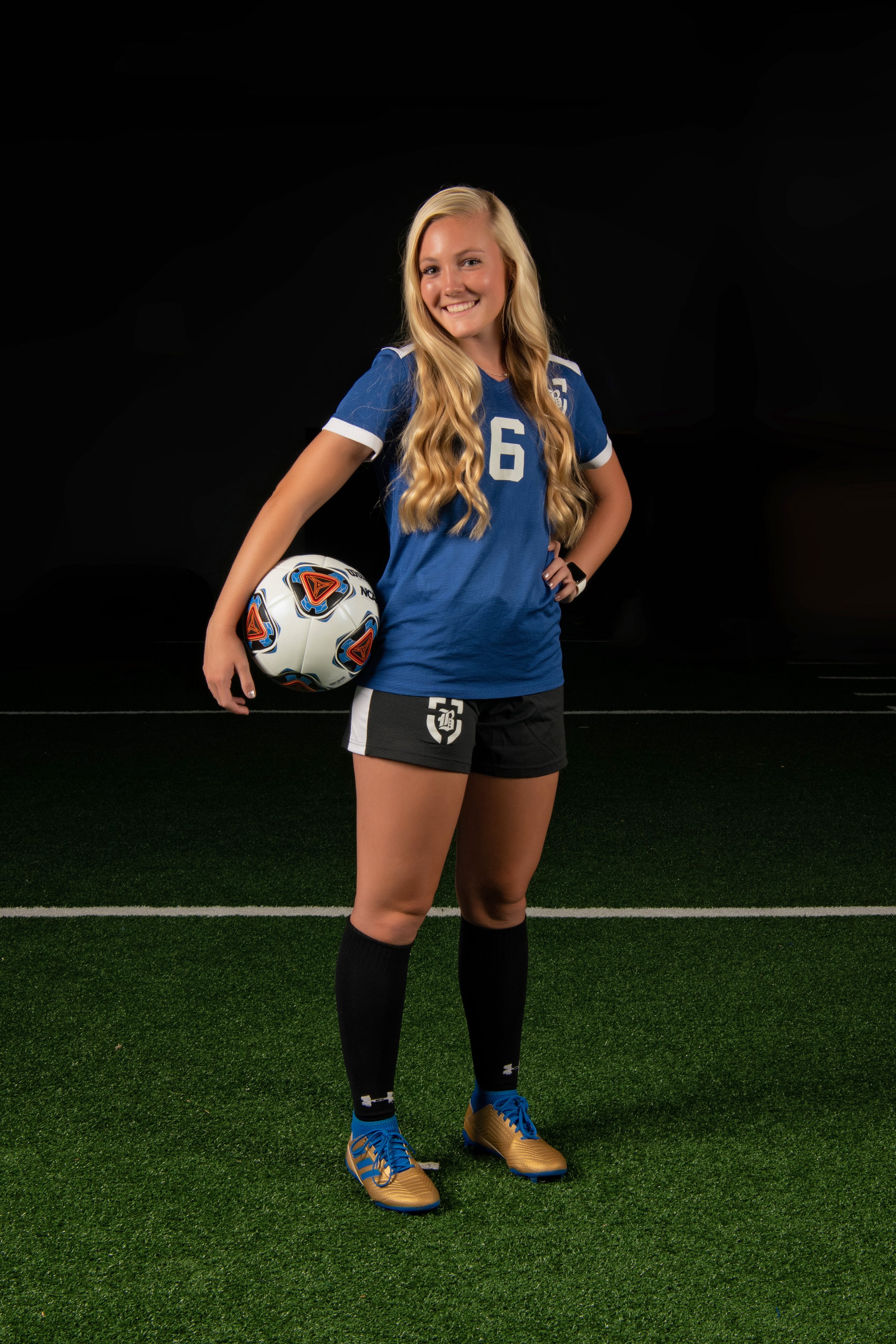 Chattanooga high school soccer player photographed for school media day