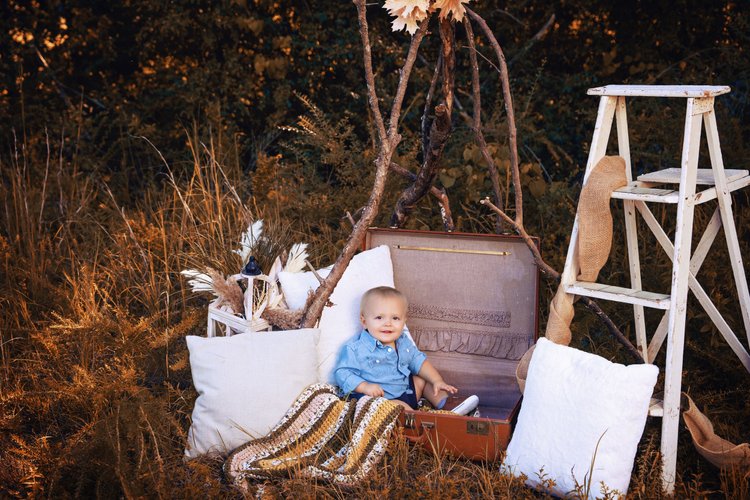 Childhood portrait surrounded by the magic of Twilight
