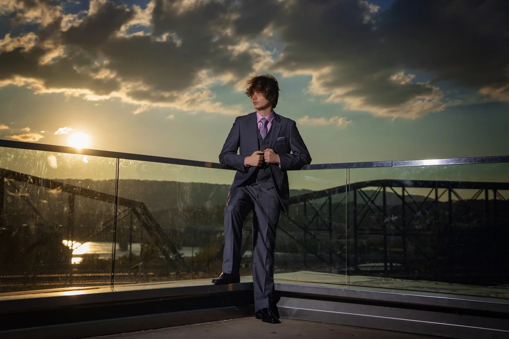 Senior guy portrait by Matt and Shea Photography