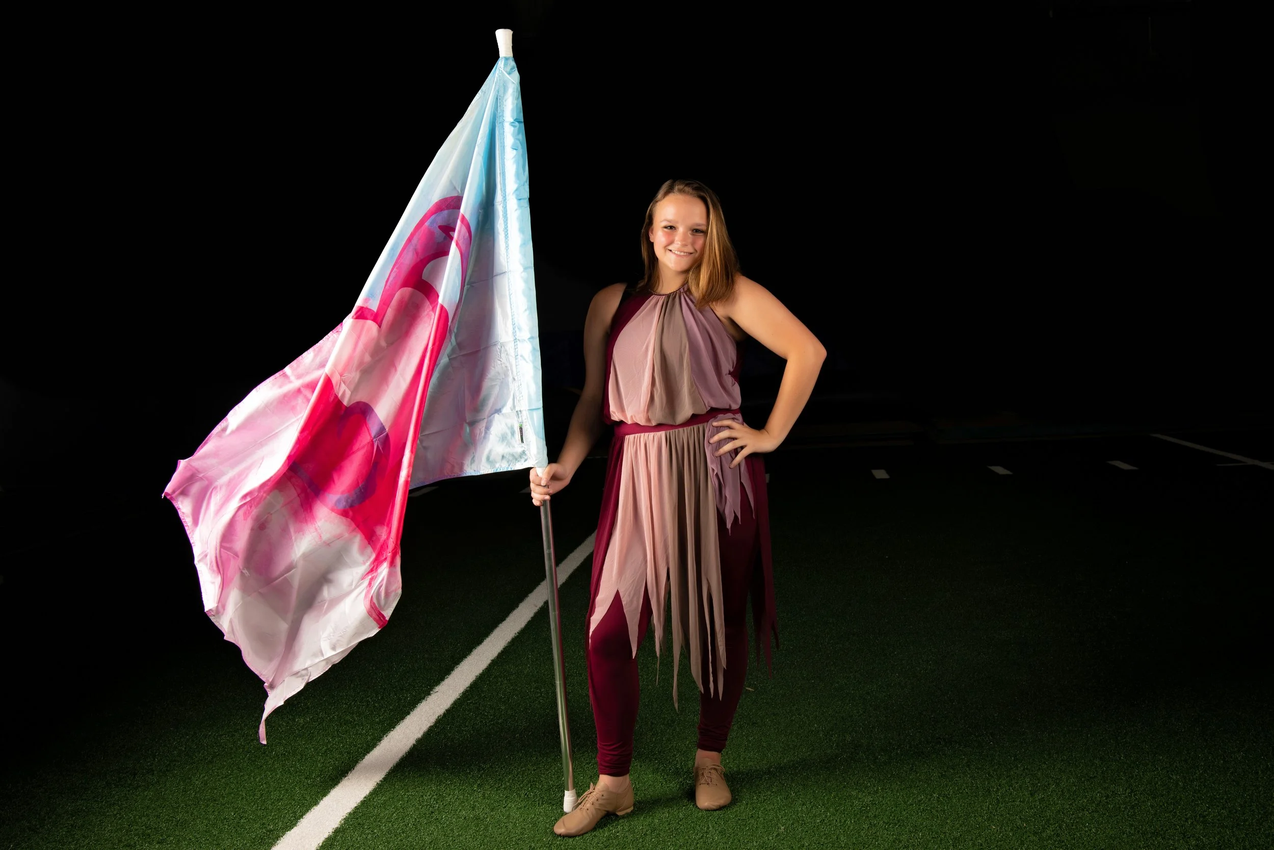 Color guard performer