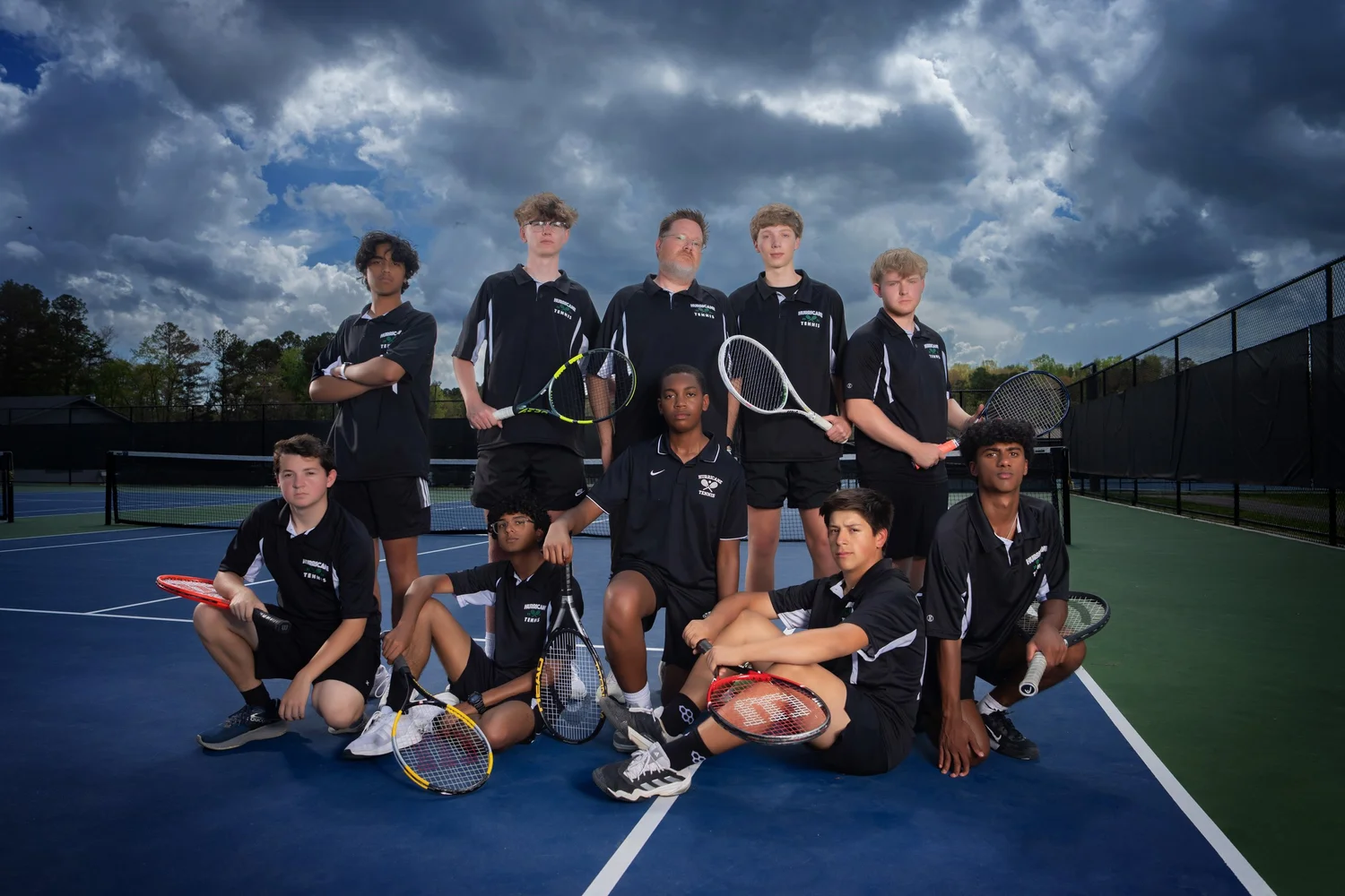 Chattanooga high school athletes photographed during a professional school media day