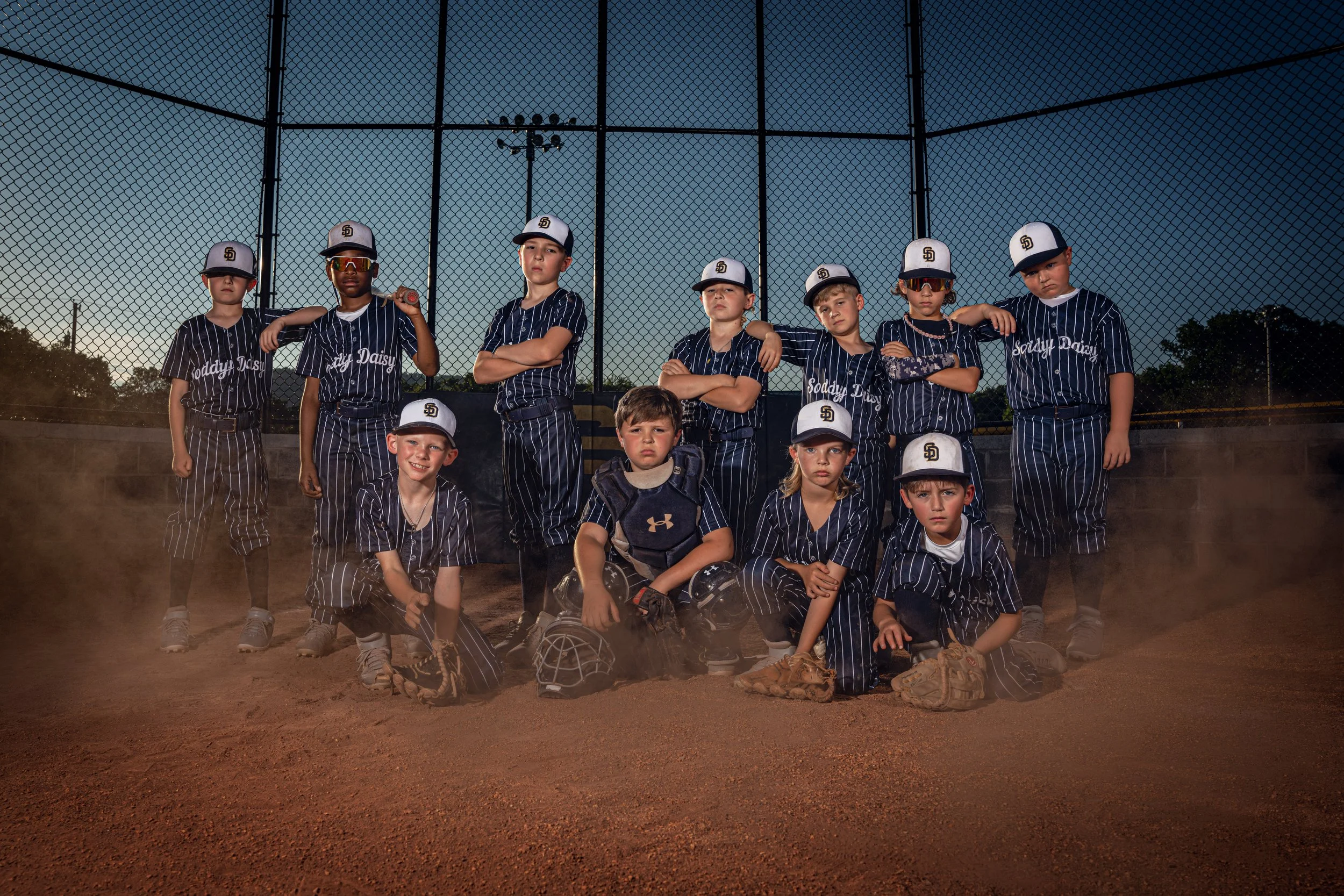 Chattanooga youth baseball team photographed by Matt and Shea Photography