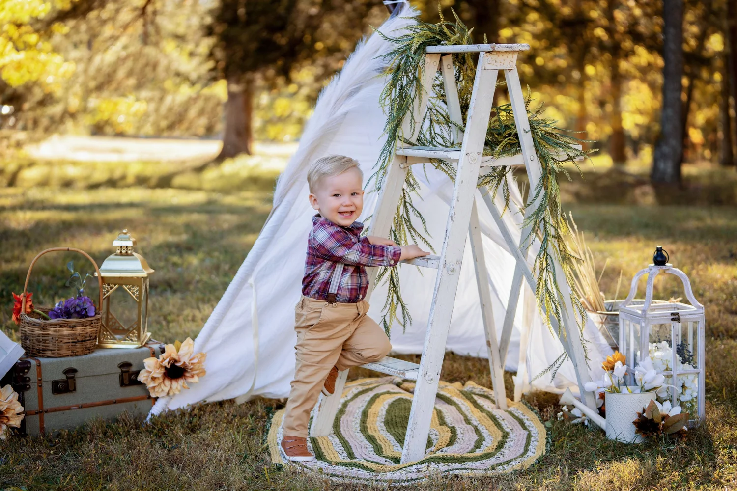 Child portrait created during an earlier golden-hour Twilight appointment