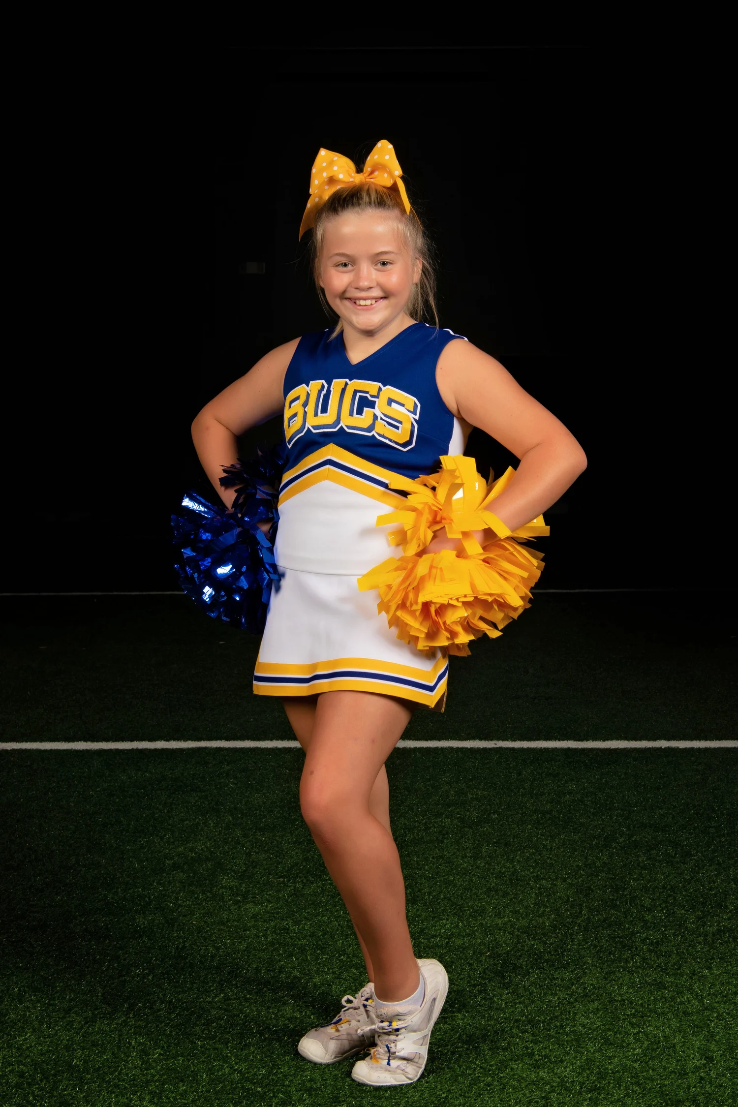 Youth cheer media day portrait in Chattanooga
