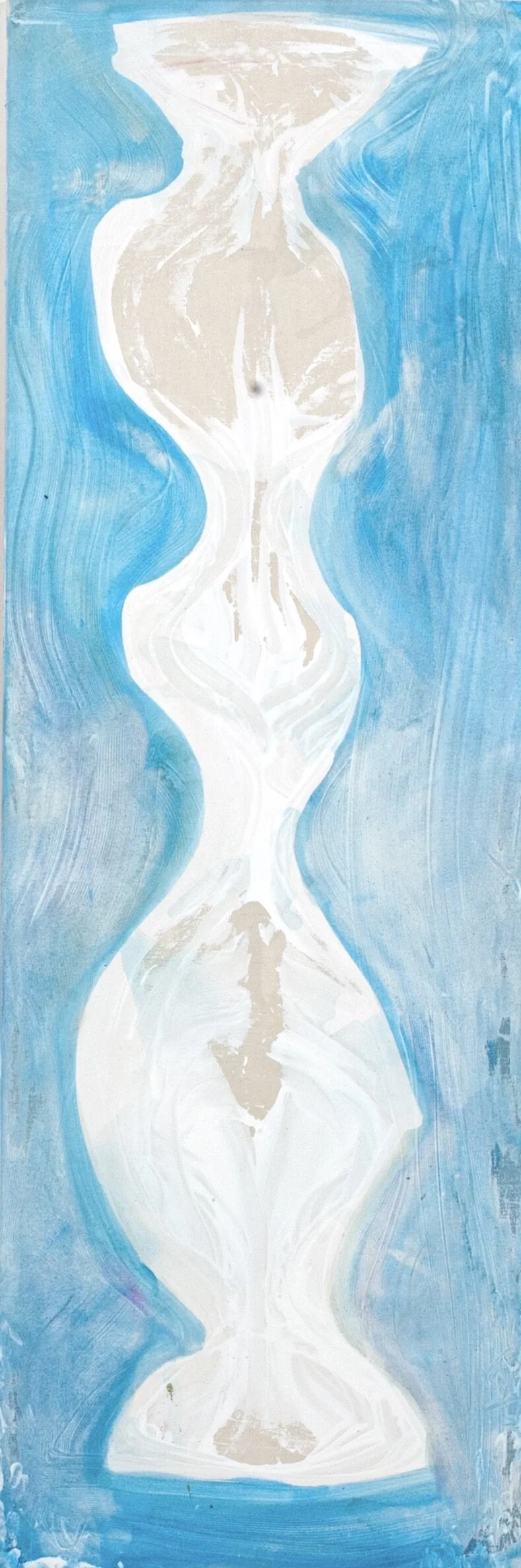60_ x 20_ plant+human=seed, 2020, flash and gesso on canvas, 60_x 20_(4).jpeg