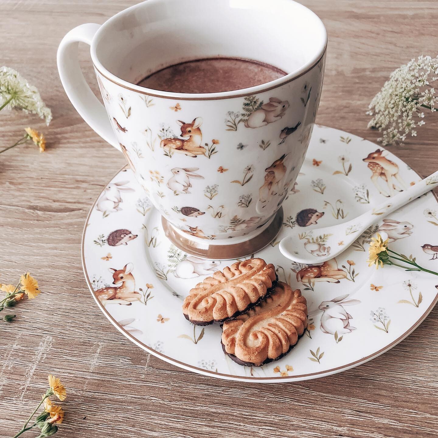 Morning cup of cocoa ☕️ from my favorite cup made by @isabellerosehome &amp; some biscuits 🍪. It has been so long since you&rsquo;ve heard from me here. Life has been pretty interesting and I have been doing some work for amazing clients this summer