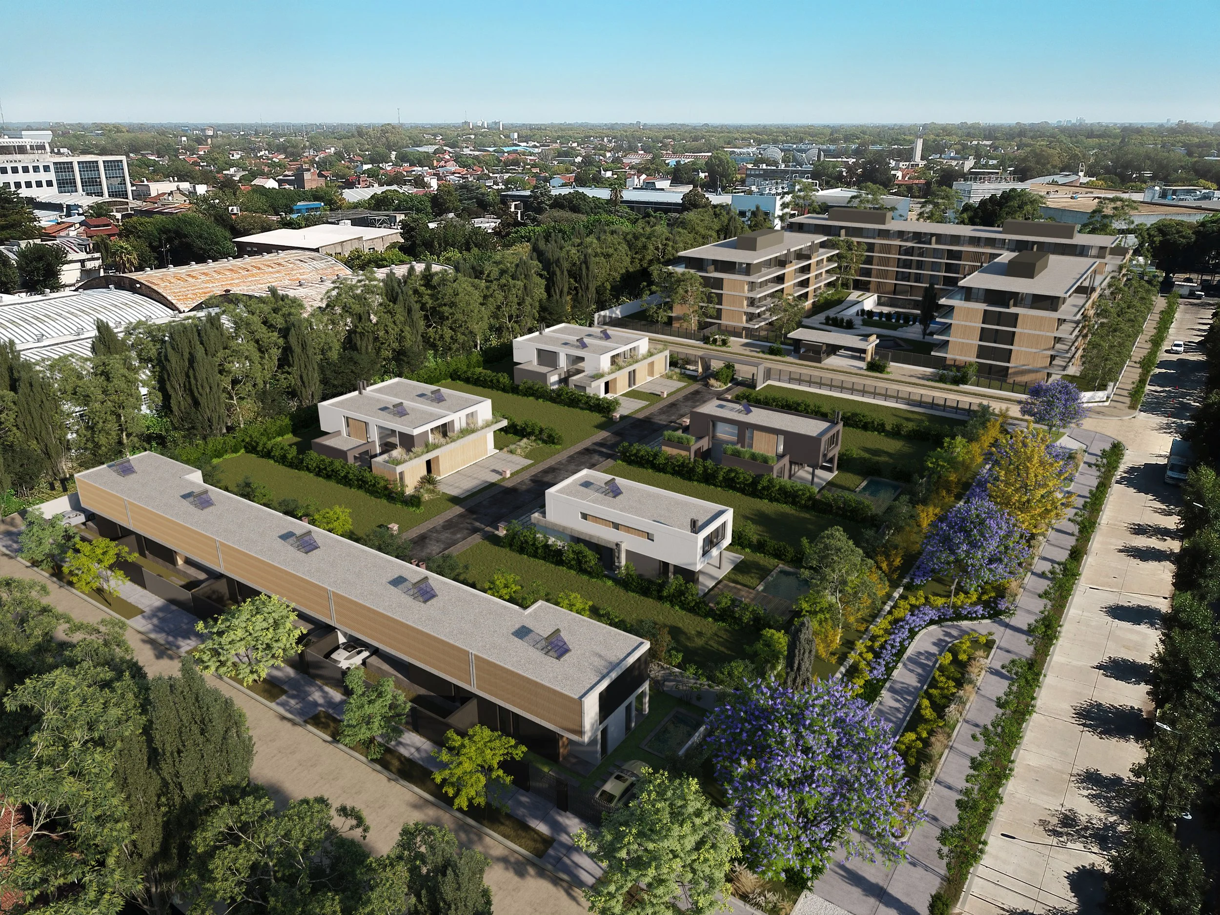 LEBRIS MARTINEZ es un proyecto unico en el corazon de martinez, ofreciendo en un formato de barrio cerrado doce exclusivas parcelas y cinco townhouses.   Naturaleza, diseño y comunidad en un mismo lugar.    