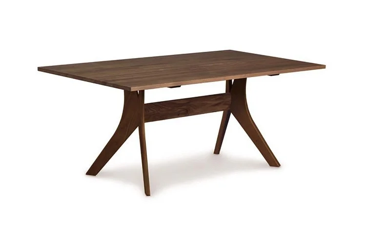 made in America mid-century wood rectangle dining table