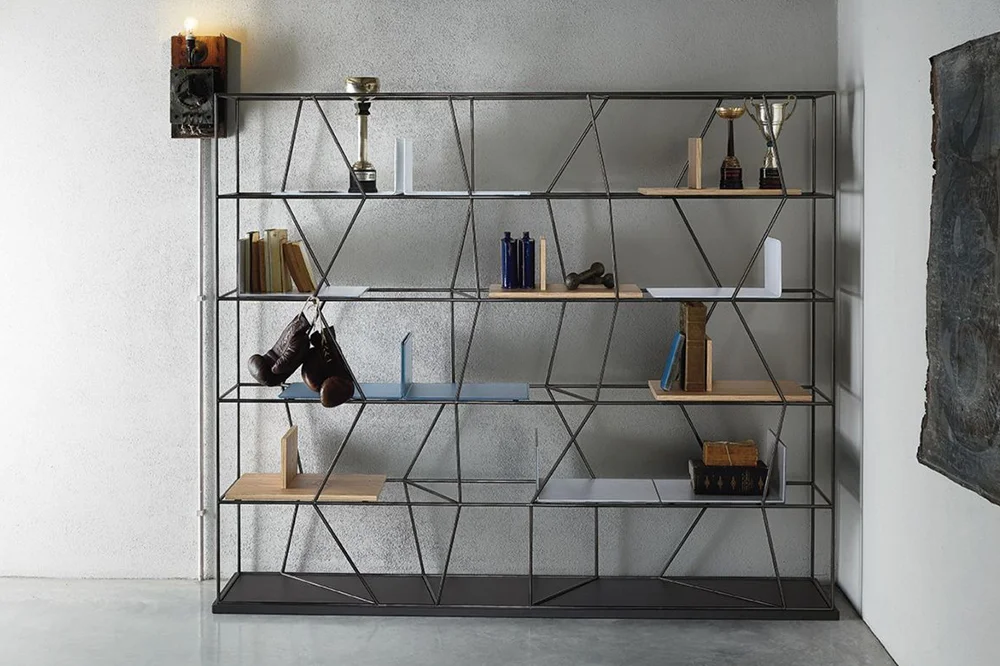 Baum Furniture Cool Magazine Shelf 本棚 クールマガジンシェルフ | オーダーメイドのアイアン家具を中心