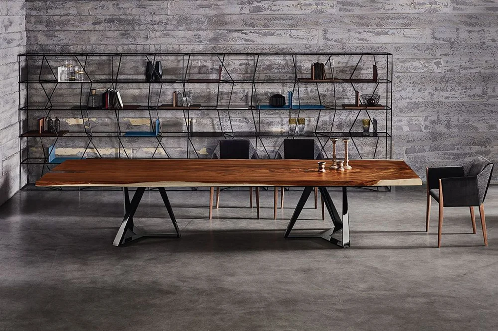 large modern shelves