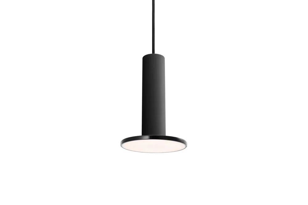 black, minimalist black pendant light from EWF Modern in Portland, OR