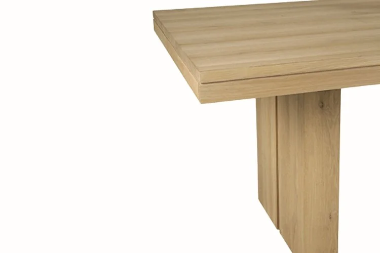 ethnicraft sleek and stylish, polished wood dining table in Portland Oregon