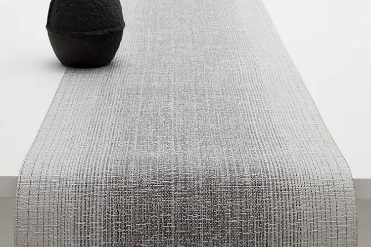 grey modern Chilewich Ombre table runners and placemats