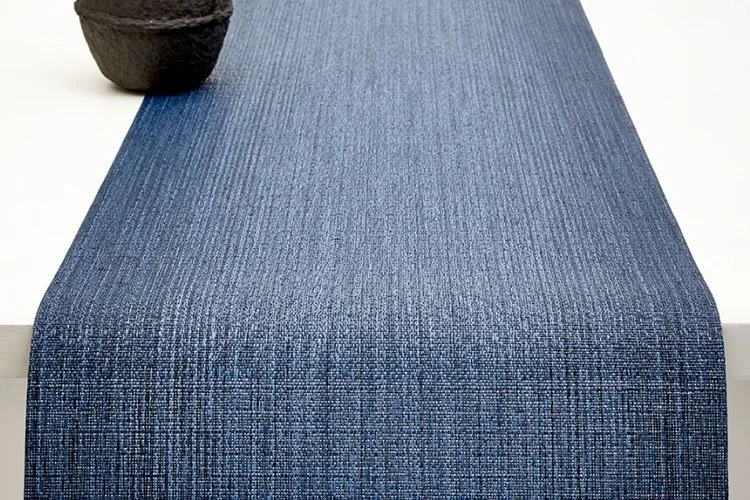 blue modern Chilewich Ombre table runners and placemats