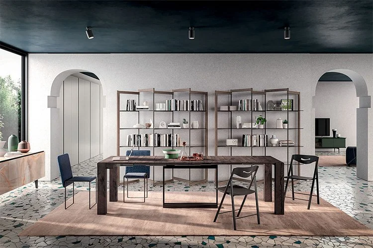 wood Console to extendable dining table small apartment