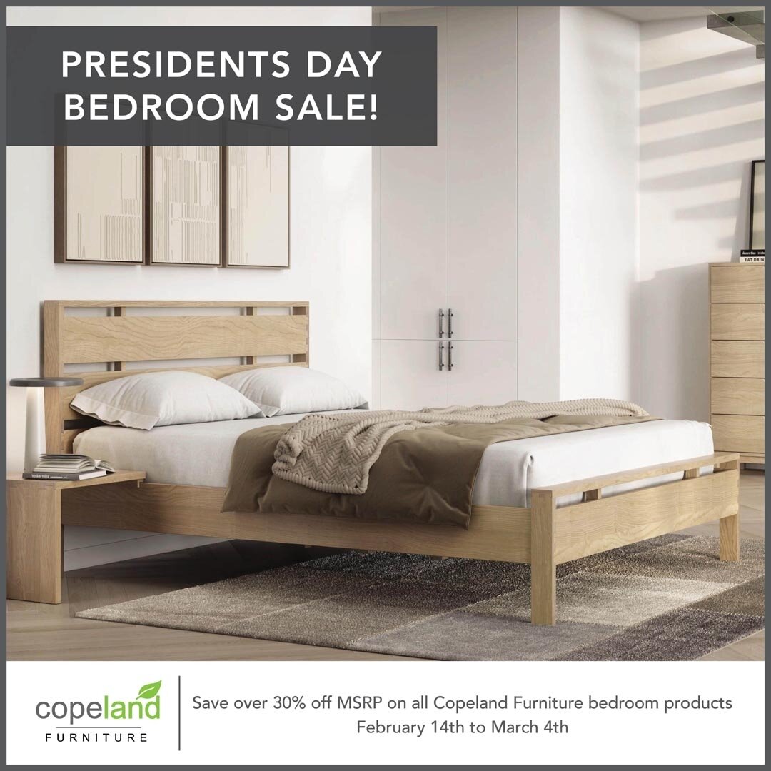 Save big this Presidents Day weekend on all Copeland Bedroom sets! Beds, dressers, and nightstands are all included.

 #portlandoregon #EWFModern #portlandfurniture #interiordesign #portlanddesigner #furniturestore #modernorganic #pearldistrict #oreg