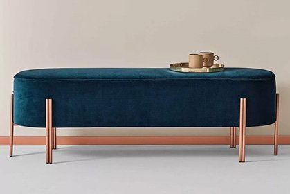 BENCHES, OTTOMANS + POUFS