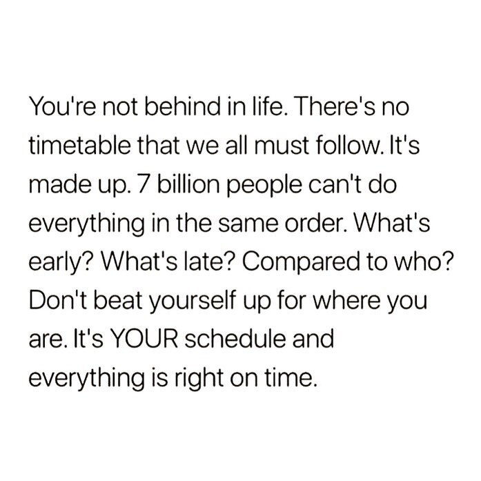 Found this looking through #inspiration posts. I don&rsquo;t know who wrote it, but I love it. There&rsquo;s no arguing with the fact that 7 billion people can&rsquo;t do everything in the same order. Embrace whatever your order is and make note of a