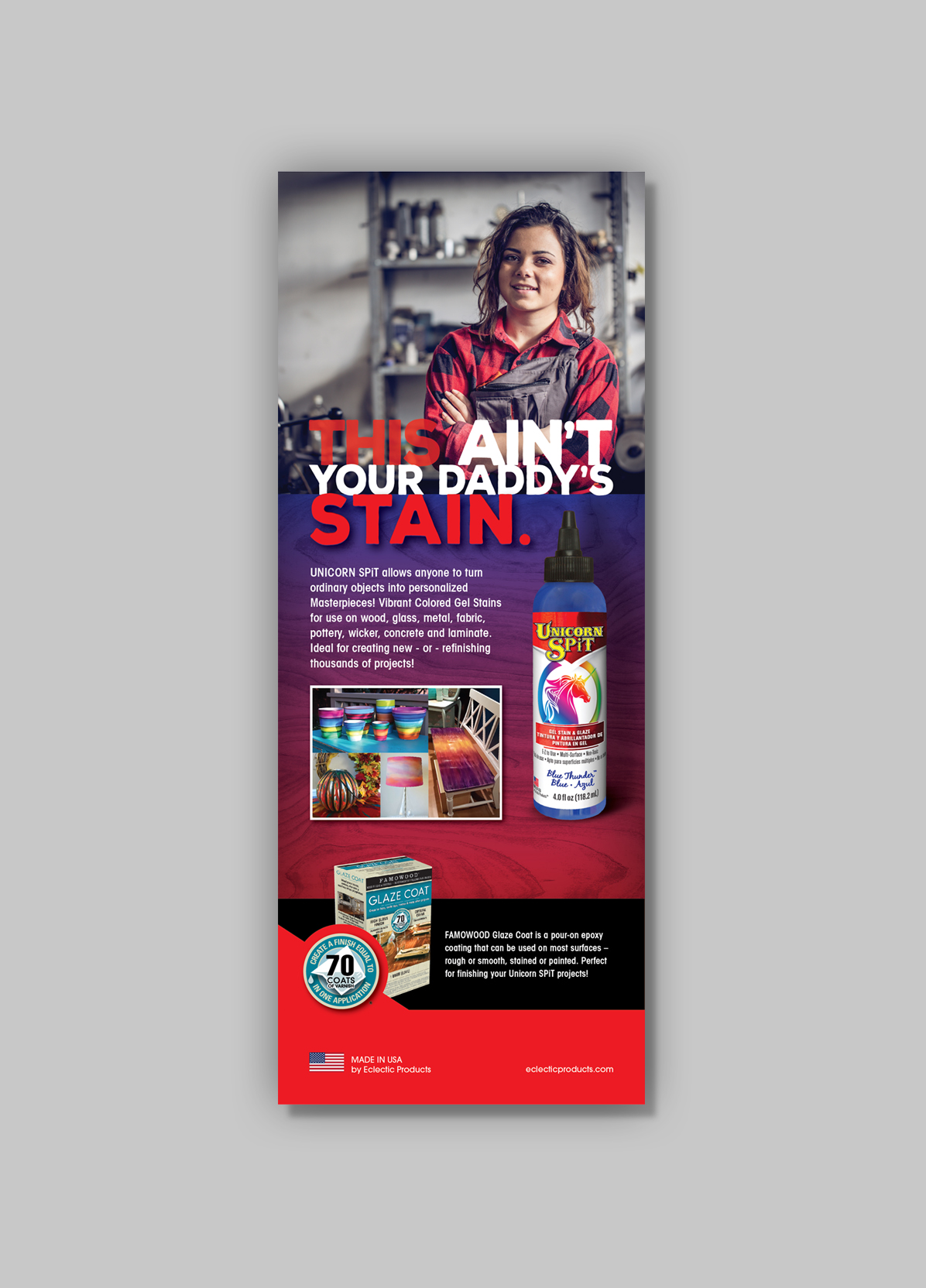 •• half page ad ••