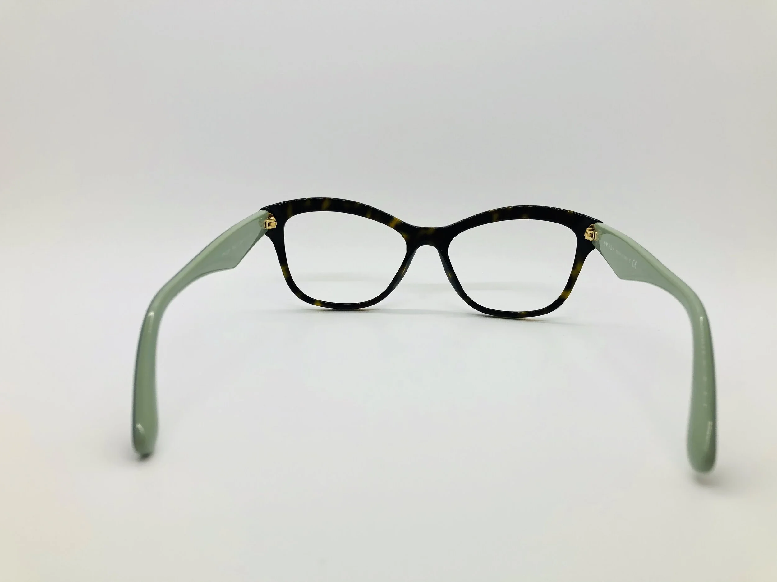 prada glasses green frame
