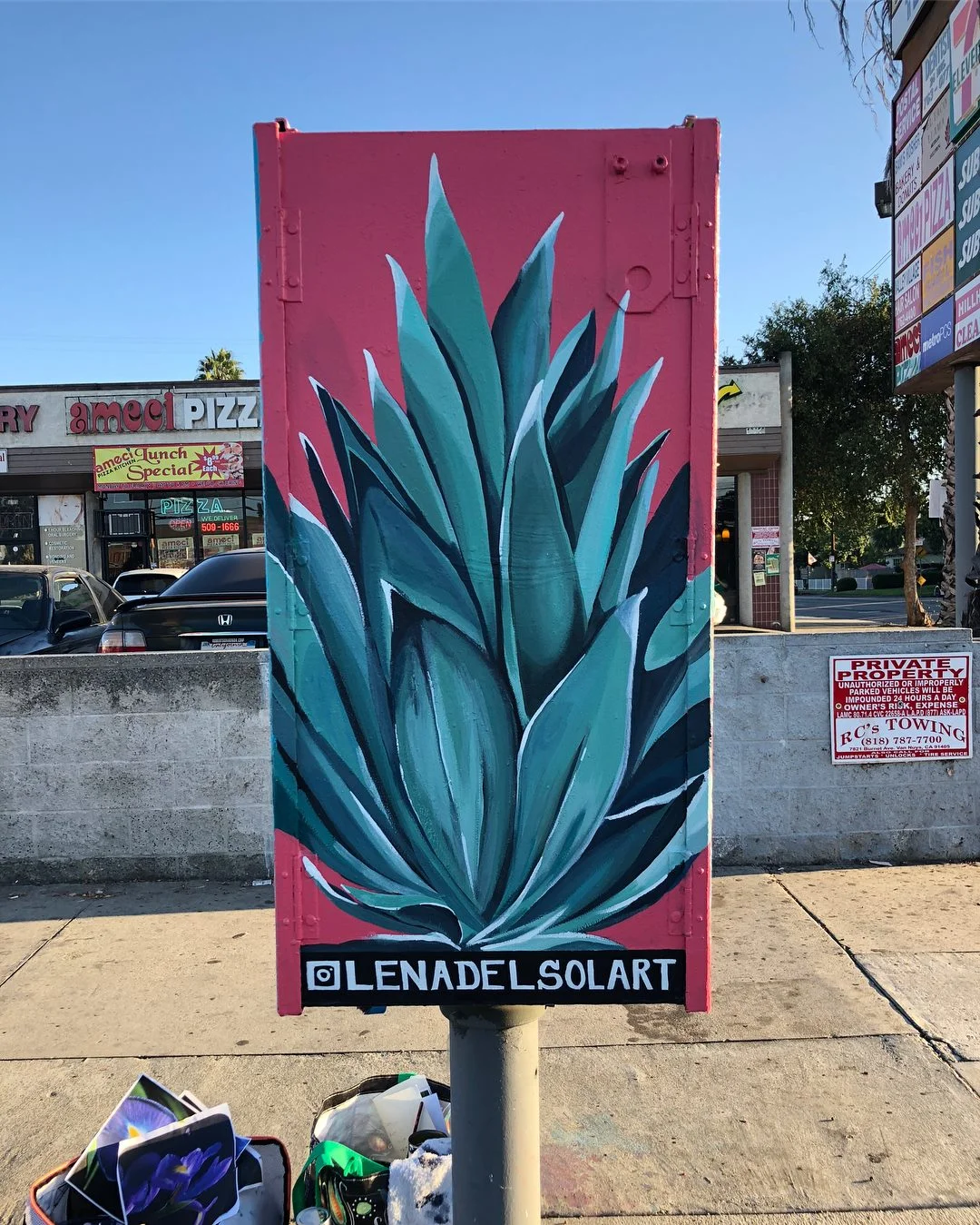 North Hollywood Public Art / Utility Box Project - side 3 / Lena del Sol Fine Art