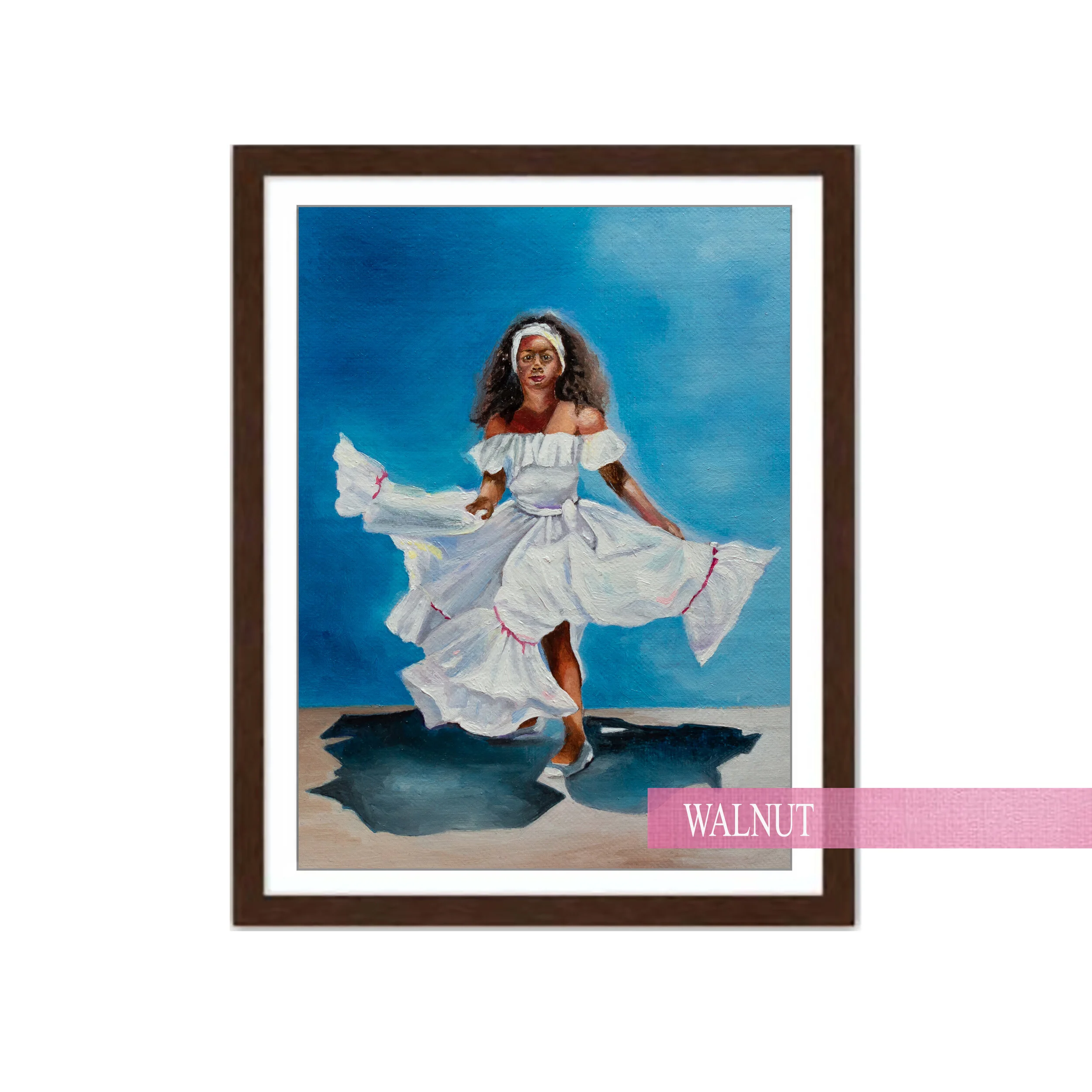 Puerto-rican-art-Magdalena-Walnut-frame.jpg