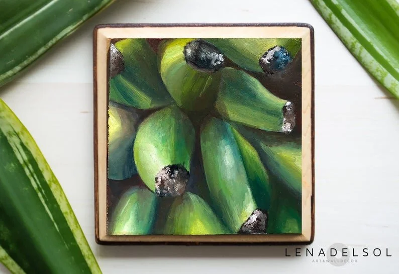 Puerto rican art _Green banana.jpeg