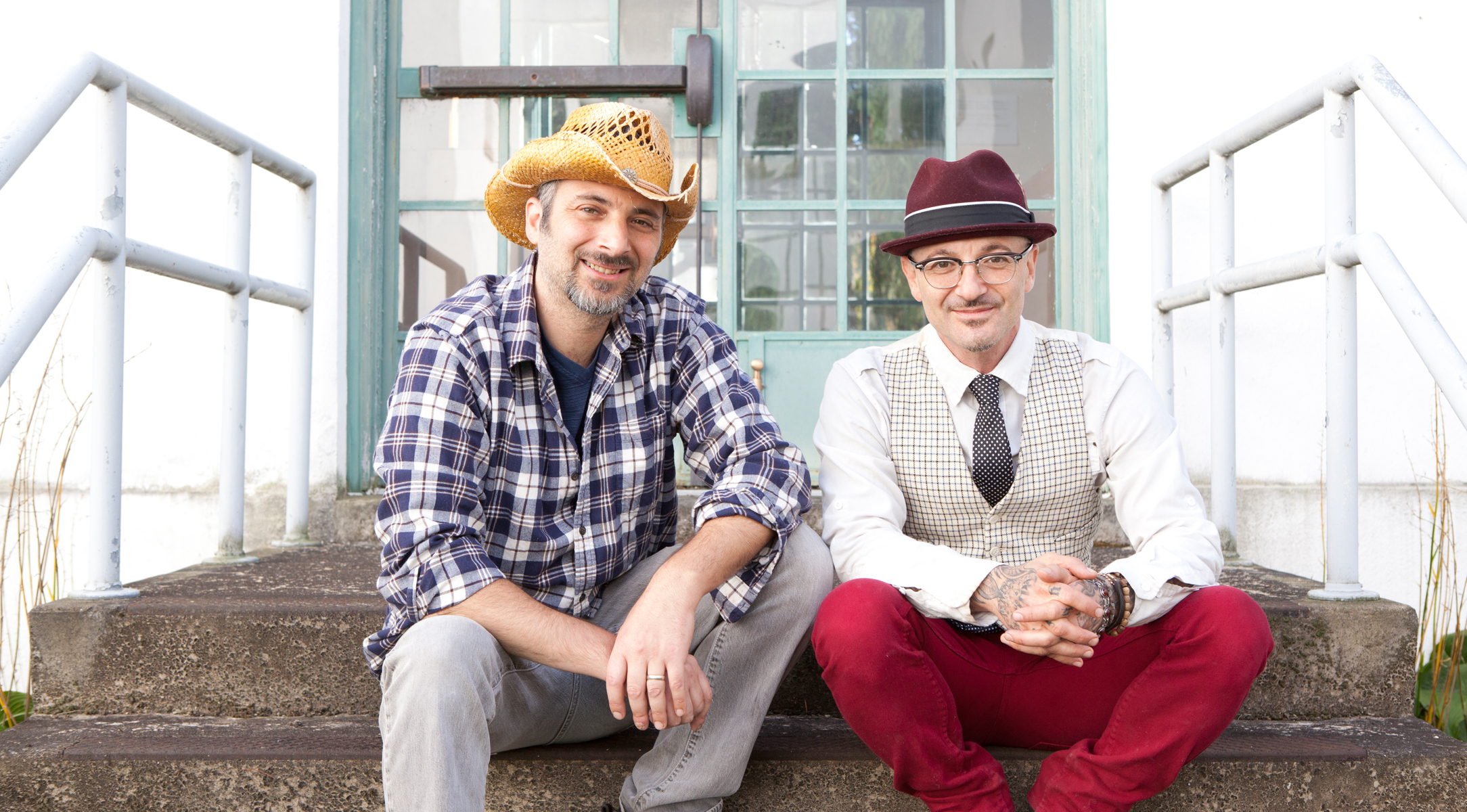 Old business partners trying to stay young while devising business strategies... © Brie Passano www.briephotography.com