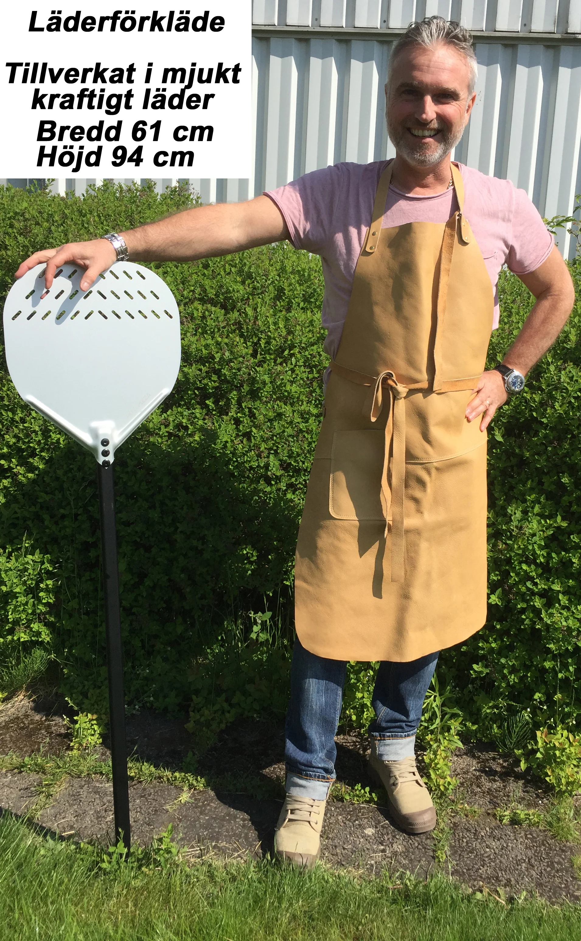 Läderförkläde 595 kr