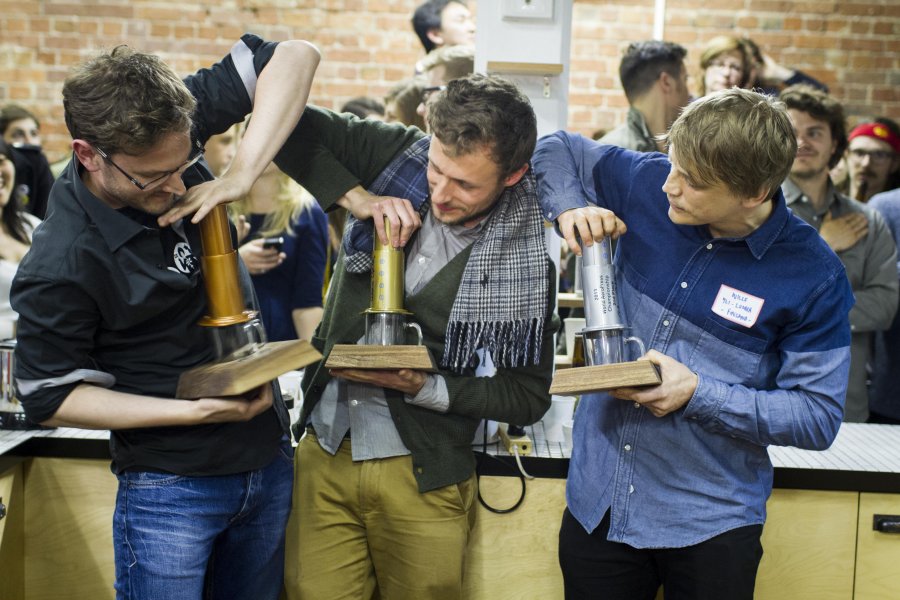 A shot from the Aeropress World Championship for now