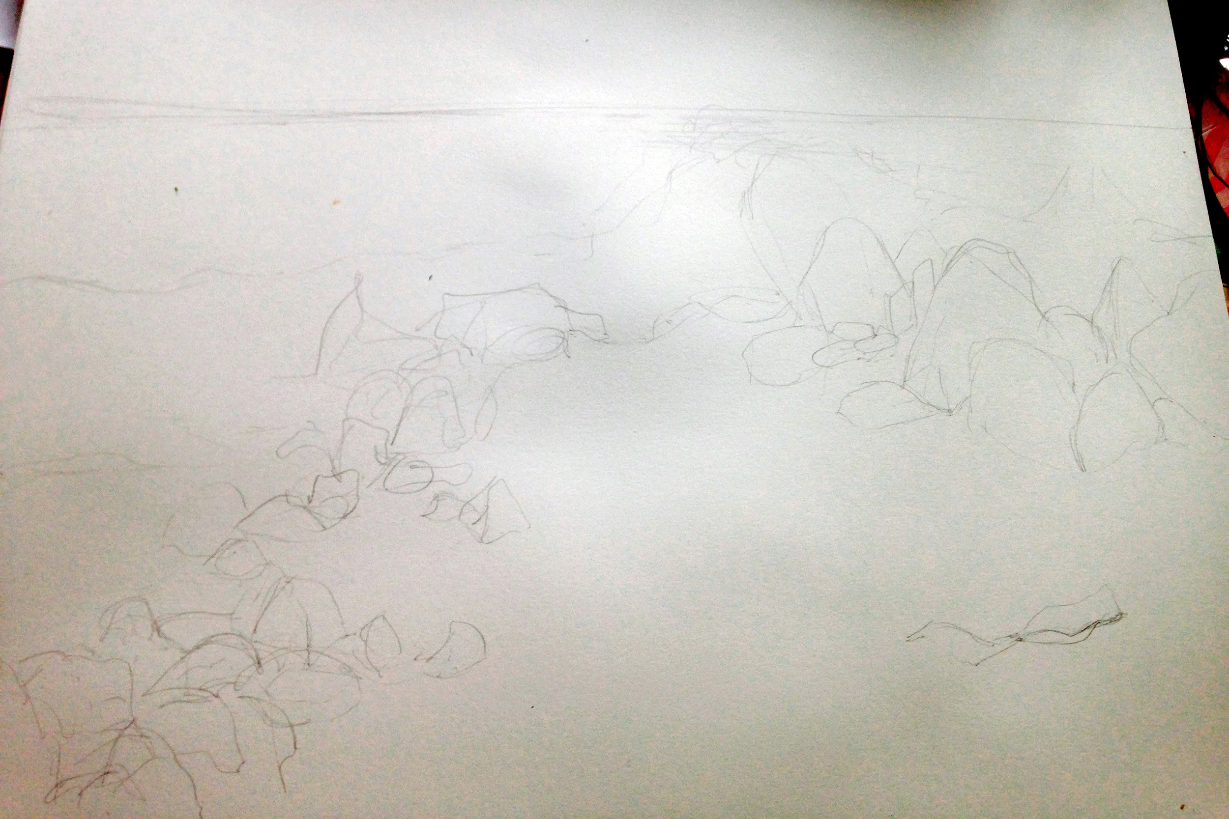 The initial sketch.