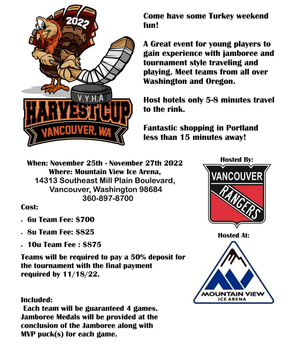 Harvest Cup Jamboree 2022 — Vancouver Youth Hockey Association