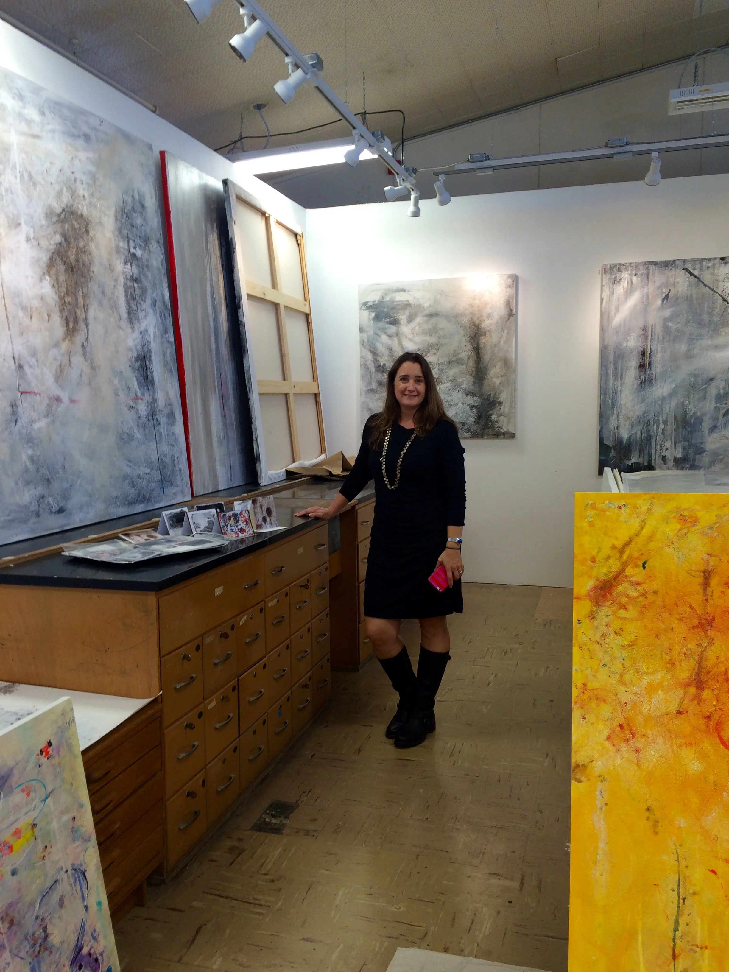Awesome meeting with Elise DeMarzo at my studio.