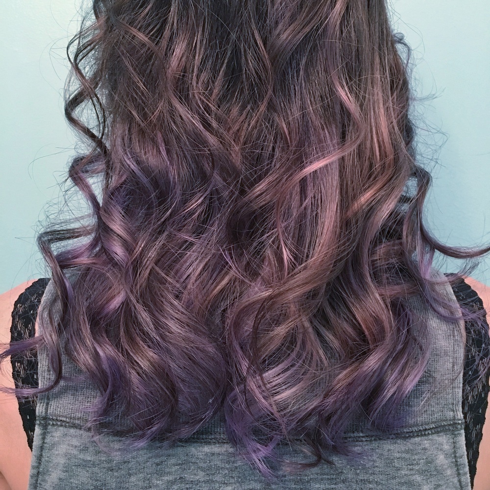 Dark Purple Light Purple Human Hair Wig Wavy 13x4 Transparent Lace Frontal  Wig | eBay