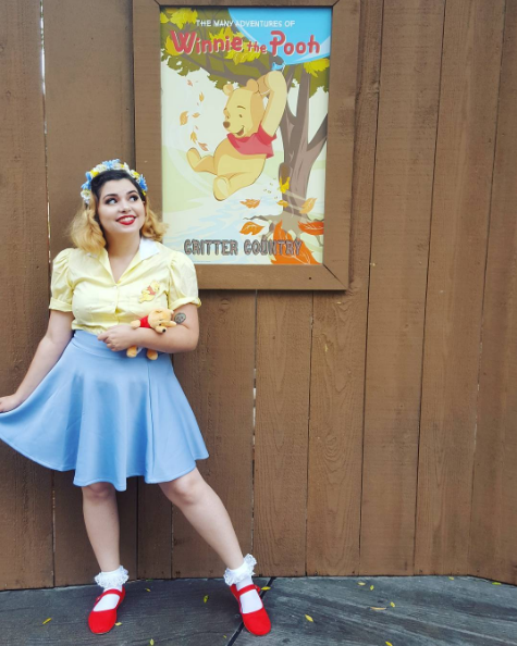 Alyssa as Christopher Robin. 