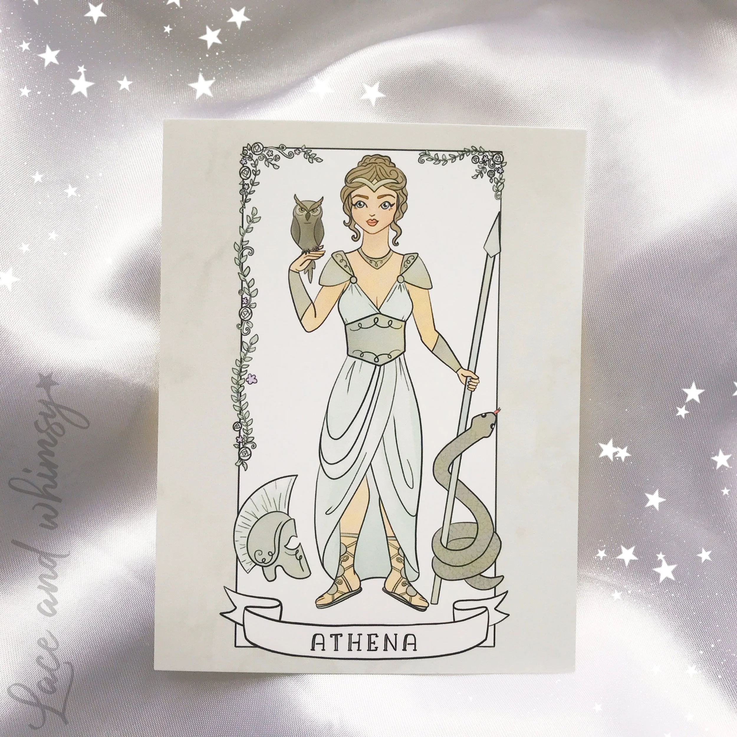 Athena - goddess of victory and wisdom.