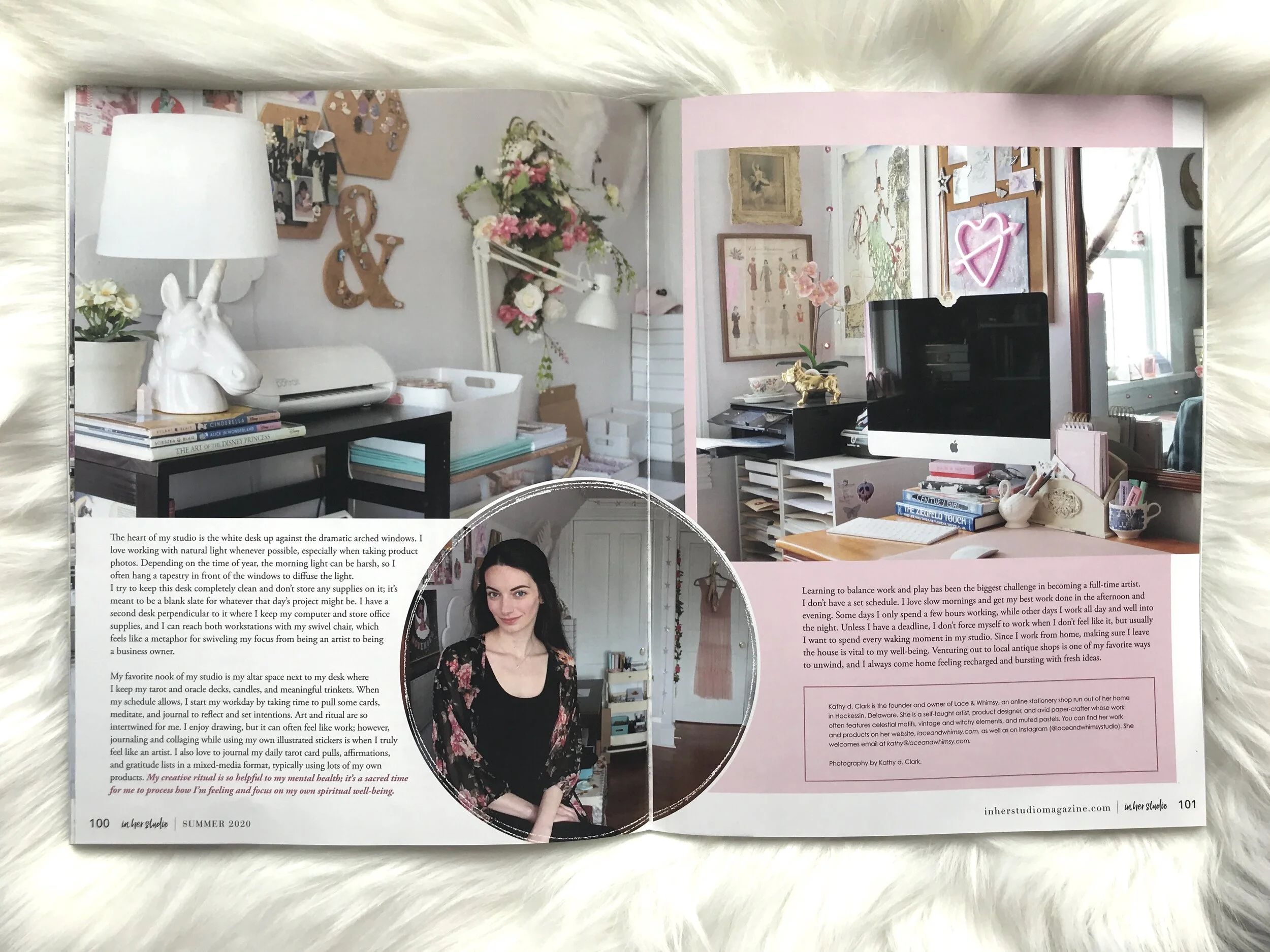 In Her Studio ♡ Magazine Feature — Lace & Whimsy