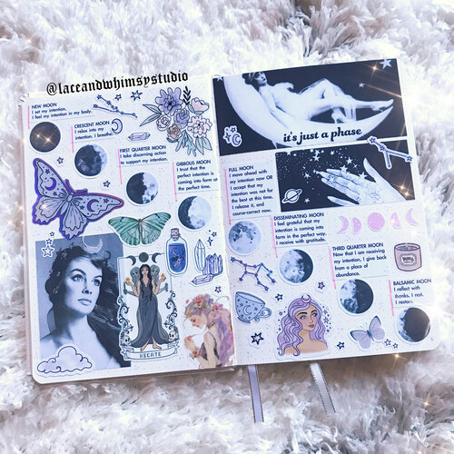 2020 journal spreads ☾☆ part 1 — Lace & Whimsy