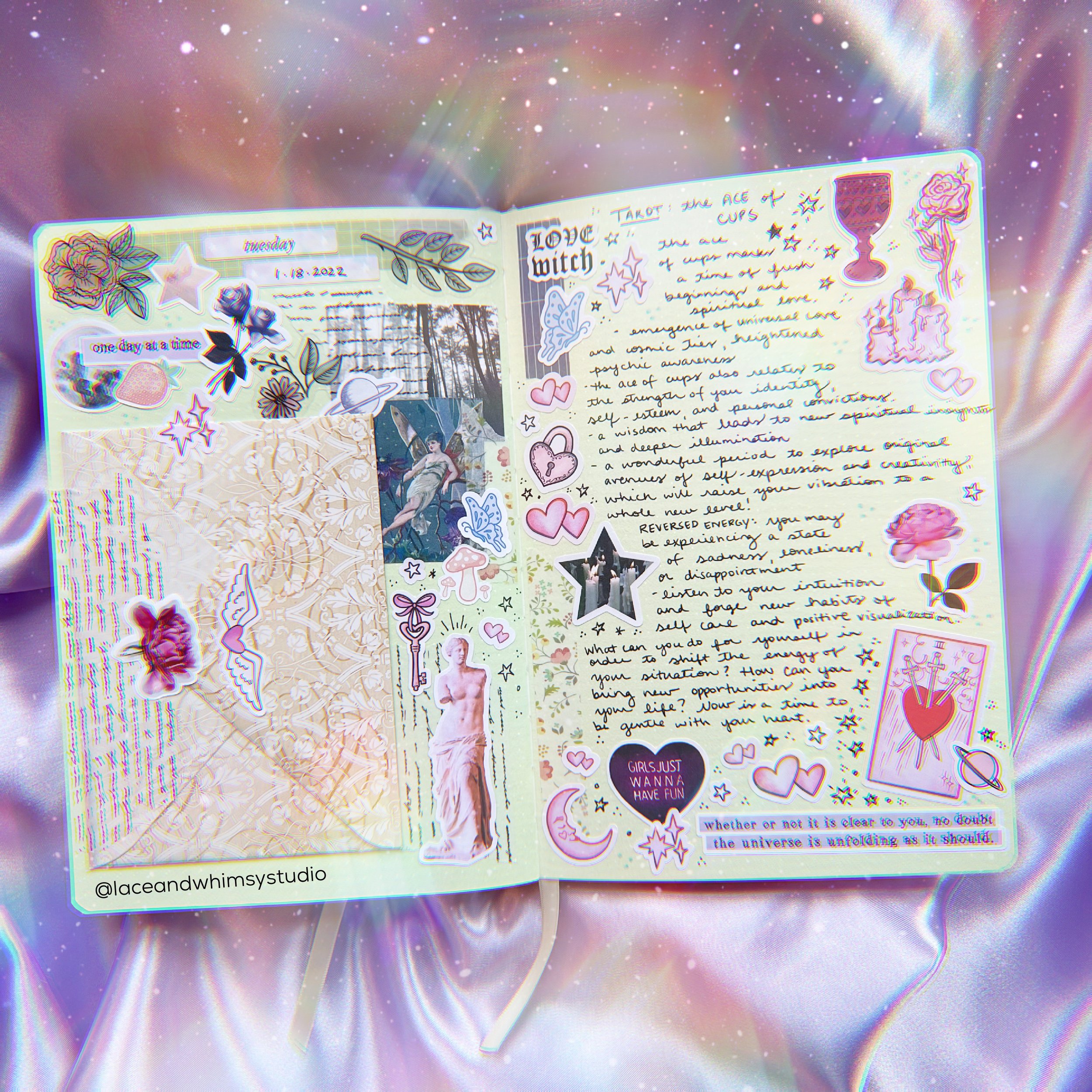 journal pages ☾☆ january — Lace & Whimsy