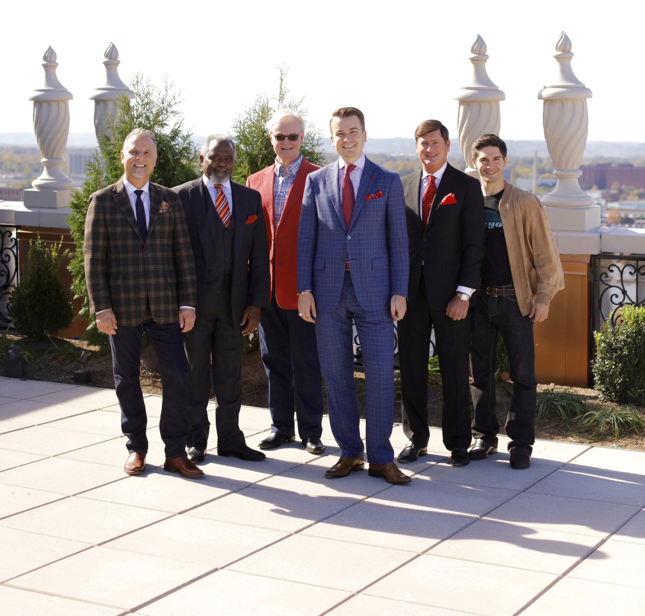 Brett Howard featured with customers from left; Dennis Shade, Larry Barclay, Jim Voyles, Guthrie Zaring, Ryan Burch
