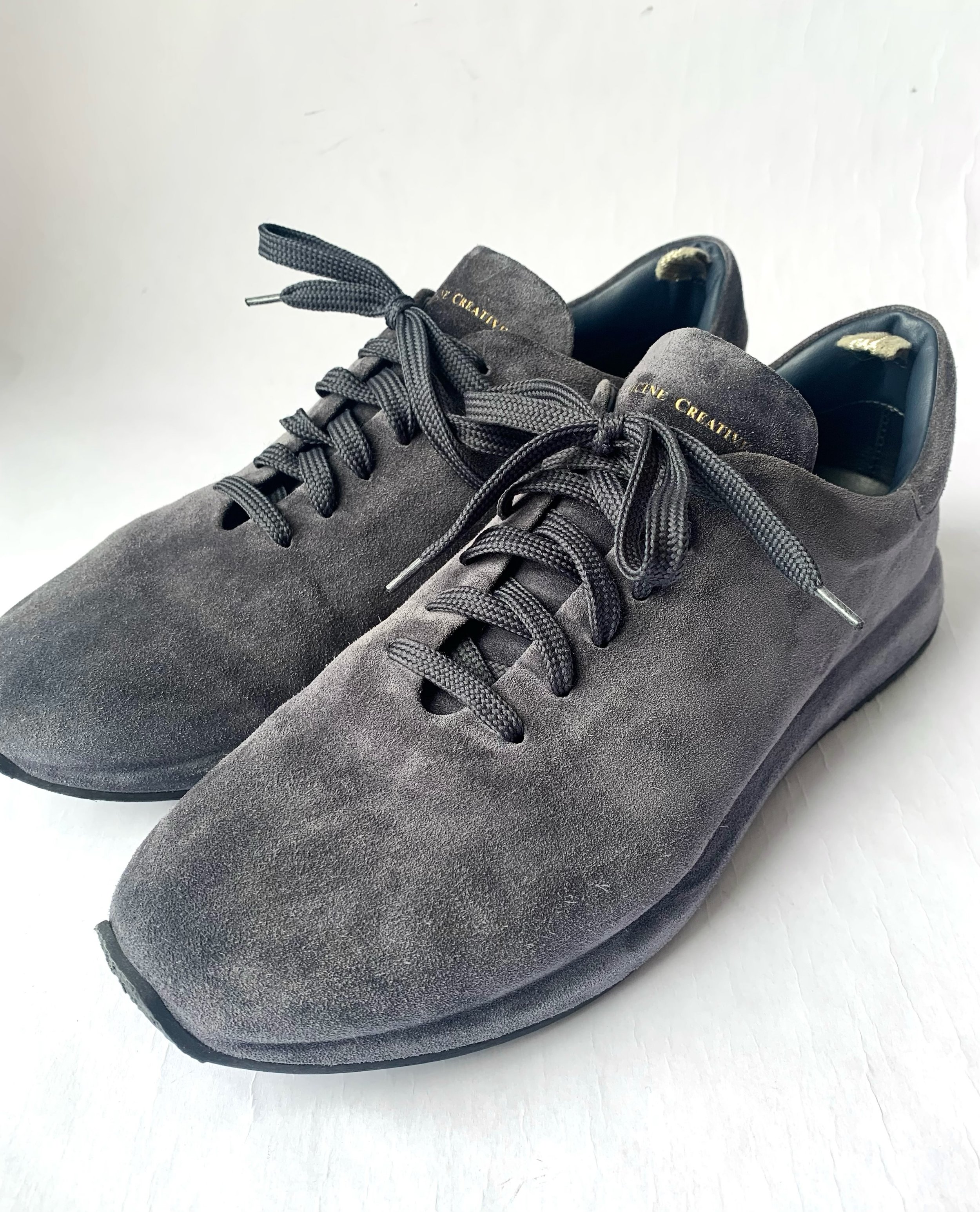 Officine Creative blue gray suede sneaker, marked size EU44/US10.5 ish.
@officinecreative_official