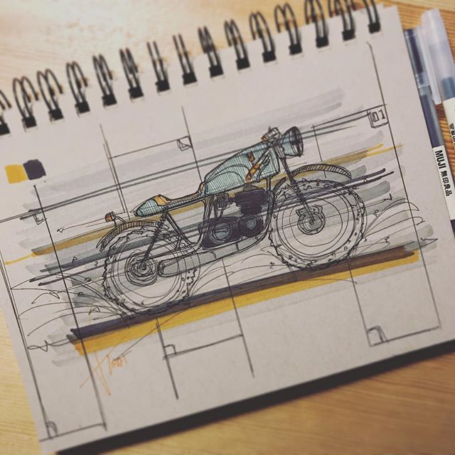 Little MOTO scribble✖️
#sketch #caferacer